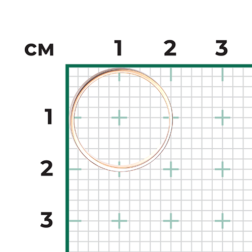 Обручальное кольцо из красного золота
